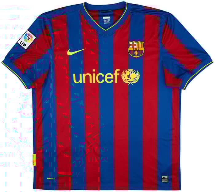 2009-10 Barcelona Home Shirt Ibrahimovic #9 - 10/10 - (XL)