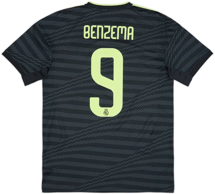 2022-23 Real Madrid Third Shirt Benzema #9 - 10/10 - (M)