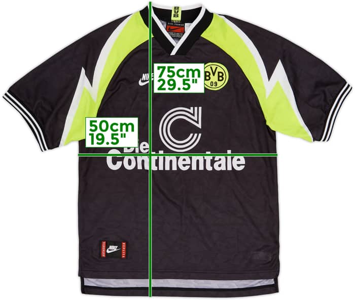 1995-96 Borussia Dortmund Camiseta Visitante - 8/10 - (M)