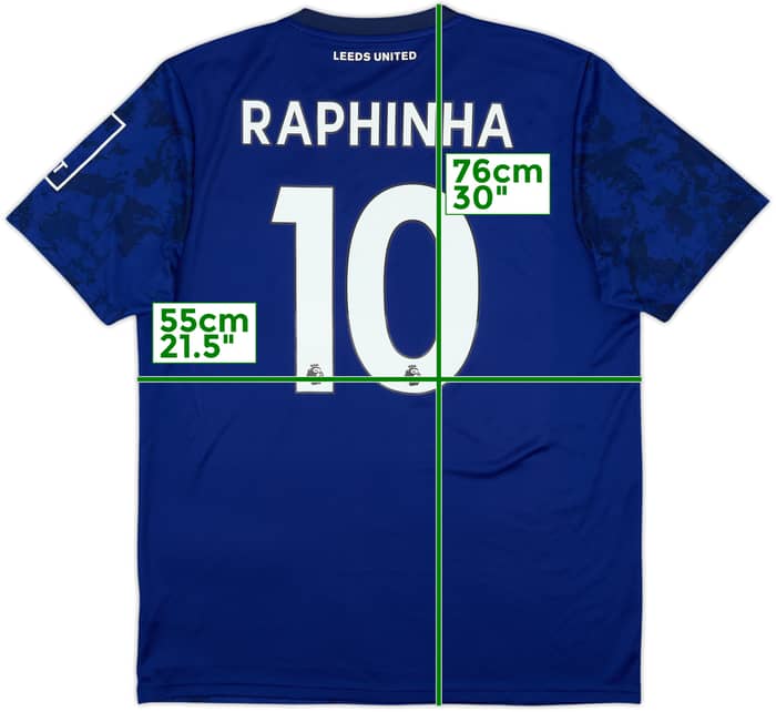 2021-22 Leeds United Away Shirt Raphinha #10 - 10/10 - (L)
