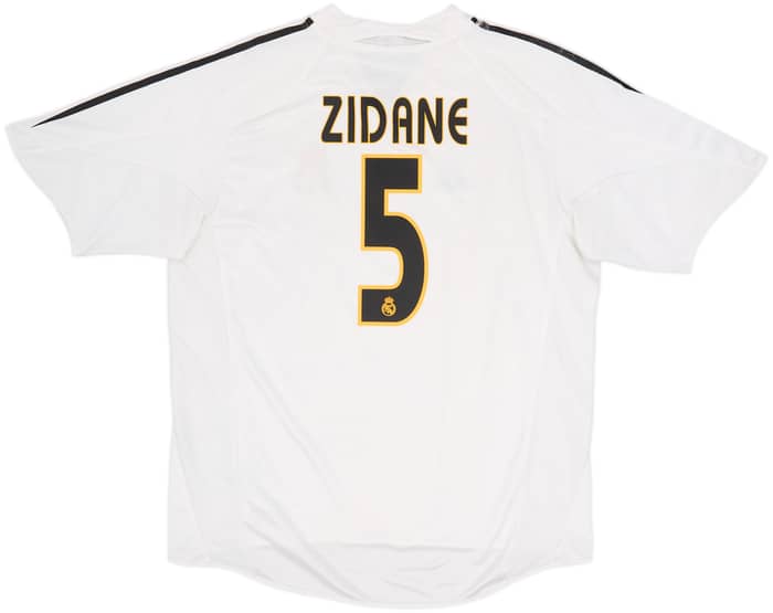 2004-05 Real Madrid Home Shirt Zidane #5 - 6/10 - (XL)