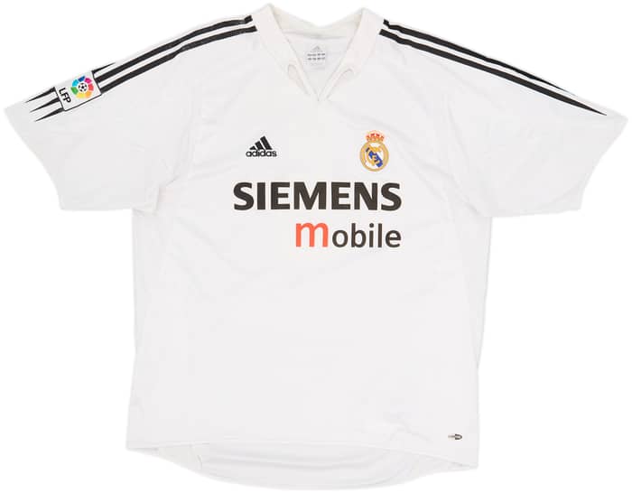 2004-05 Real Madrid Home Shirt Zidane #5 - 6/10 - (XL)