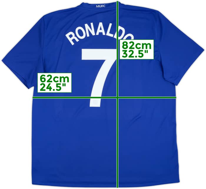 2008-09 Manchester United Camiseta Tercera Ronaldo #7 - 5/10 - (XXL)