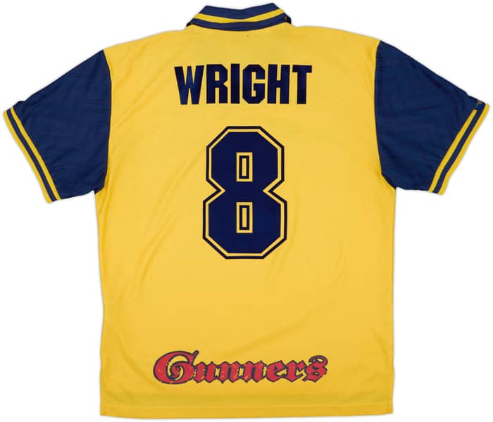 1996-97 Arsenal Away Shirt Wright #8 - 7/10 - (L)