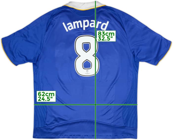 2008-09 Chelsea Home Shirt Lampard #8 - 7/10 - (XXL)