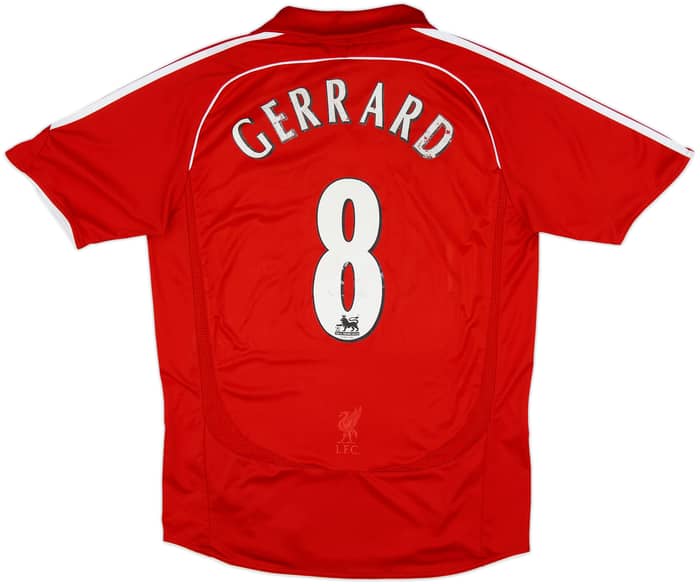 2006-08 Liverpool Home Shirt Gerrard #8 - 5/10 - (M)