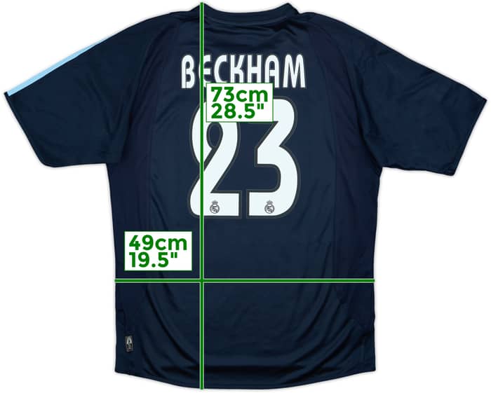 2003-04 Real Madrid Away Shirt Beckham #23 - 8/10 - (S)