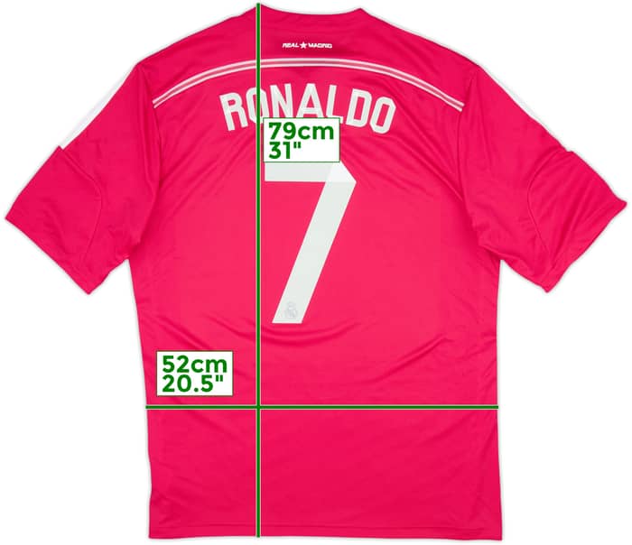 2014-15 Real Madrid Away Shirt Ronaldo #7 - 9/10 - (XL)