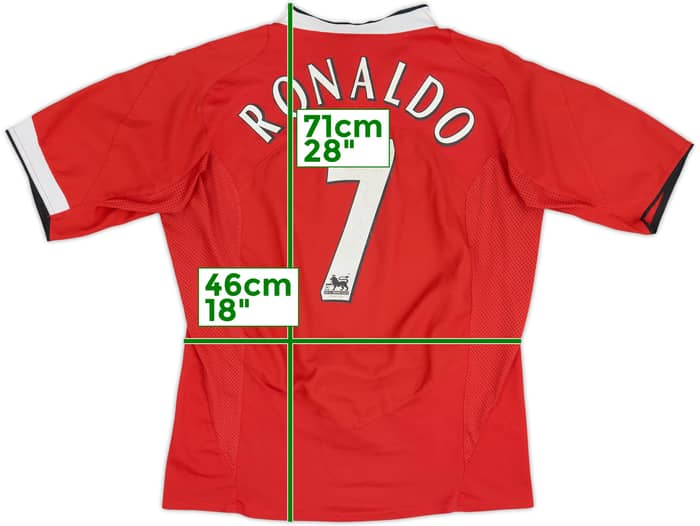 2004-06 Manchester United Home Shirt Ronaldo #7 - 6/10 - (L)