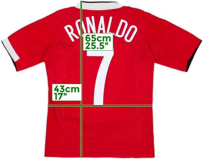 2004-06 Manchester United Home Shirt Ronaldo #7 - 5/10 - (S)