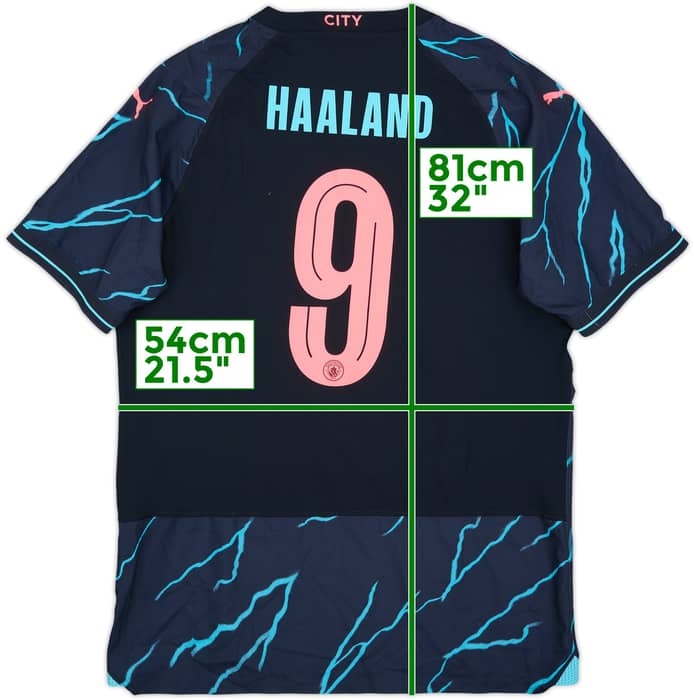 2023-24 Manchester City Authentic Third Shirt Haaland #9 (XL)