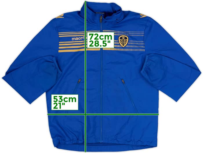 2013-14 Leeds United Macron Hooded Rain Jacket - 7/10 - (XL.Boys)