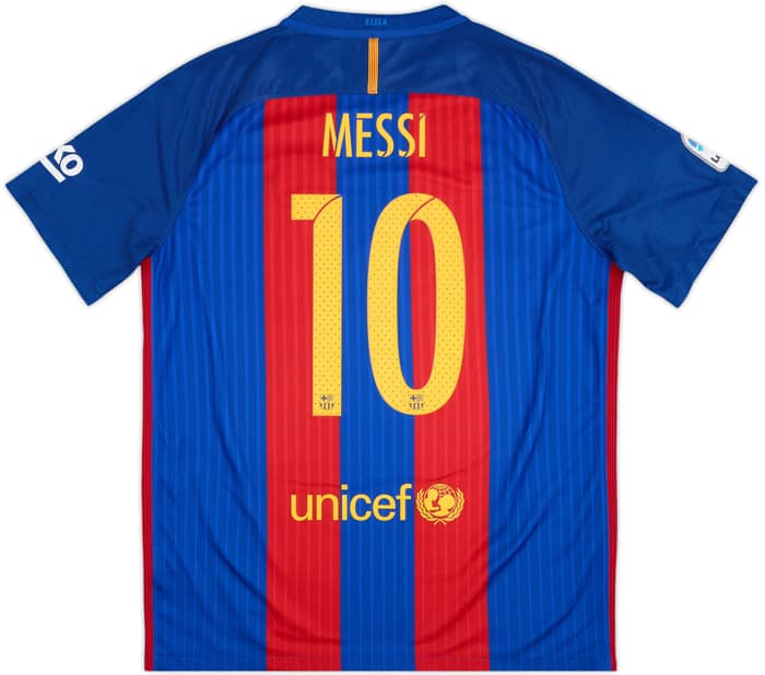 2016-17 Barcelona Home Shirt Messi #10 - 9/10 - (L)