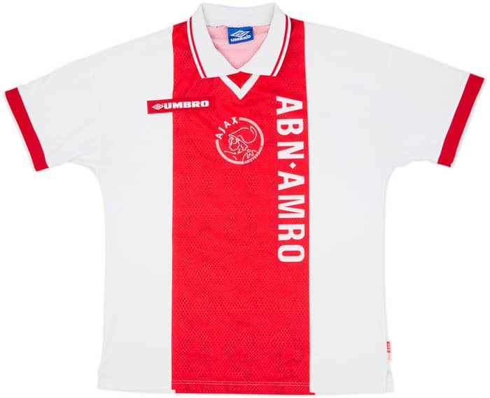 1998-99 Ajax Home Shirt F.De Boer #4 - 8/10 - (L)