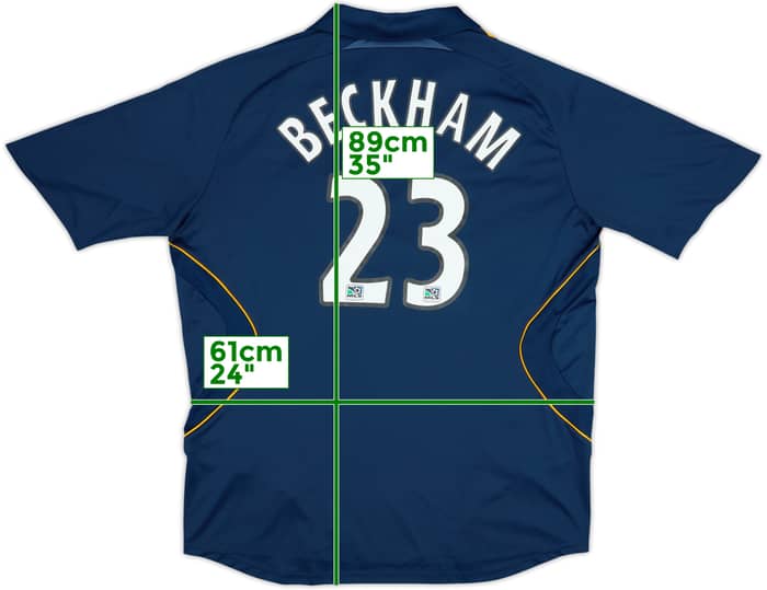 2007-08 LA Galaxy Away Shirt Beckham #23 - 8/10 - (XXL)