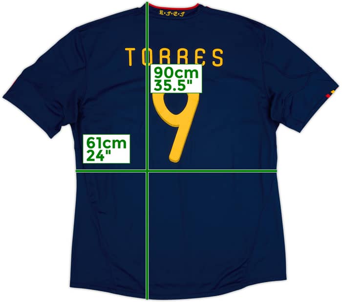 2010-11 Spain Away Shirt Torres #9 - 9/10 - (3XL)