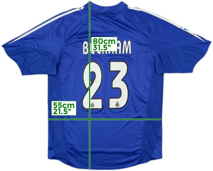 2004-05 Real Madrid Third Shirt Beckham #23 - 7/10 - (L)