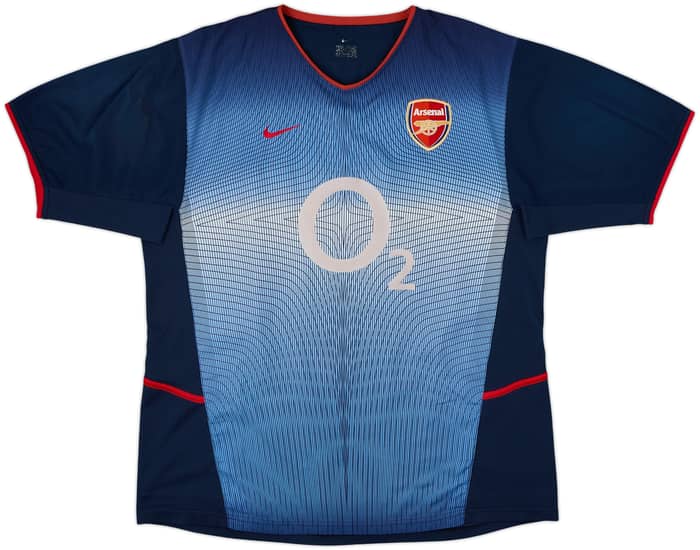2002-04 Arsenal Away Shirt Bergkamp #10 - 8/10 - (L)