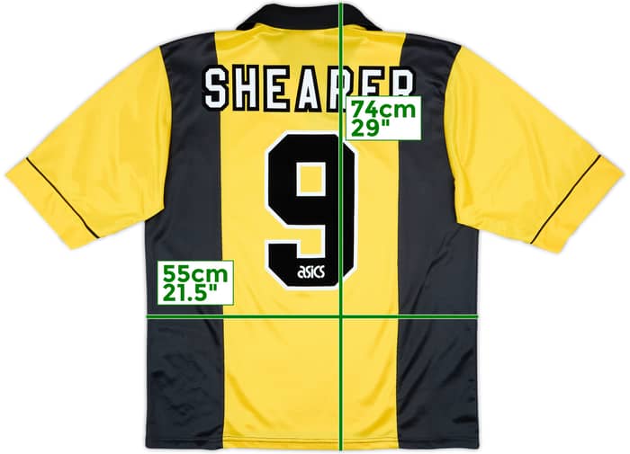 1993-95 Blackburn Third Shirt Shearer #9 - 8/10 - (XL)