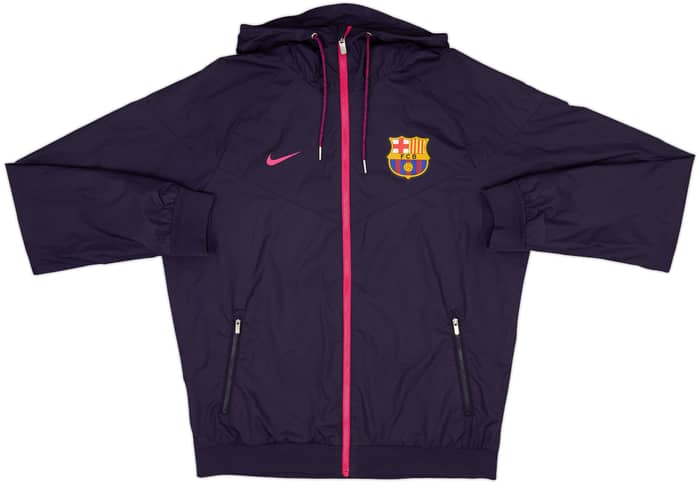 2016-17 Barcelona Nike Hooded Track Jacket - 8/10 - (M)