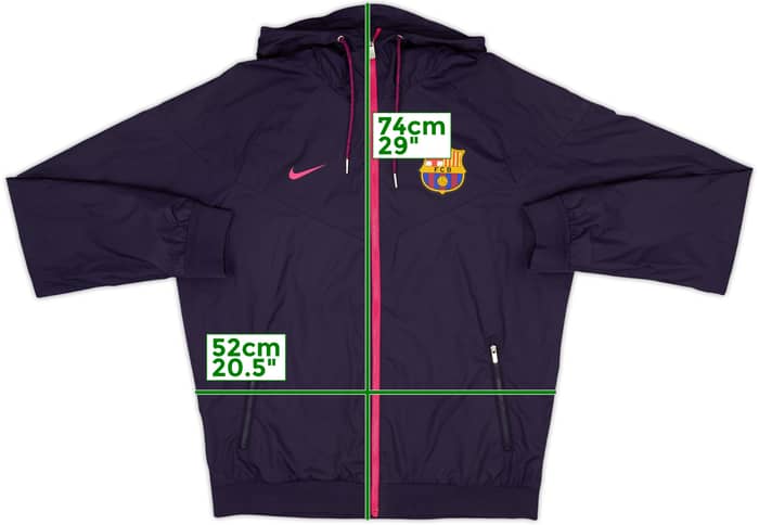 2016-17 Barcelona Nike Hooded Track Jacket - 8/10 - (M)