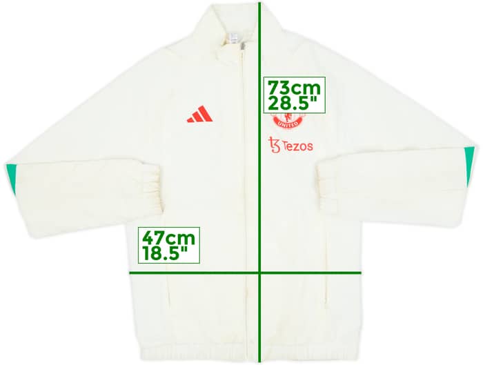 2023-24 Manchester United adidas Track Jacket - 5/10 - (S)