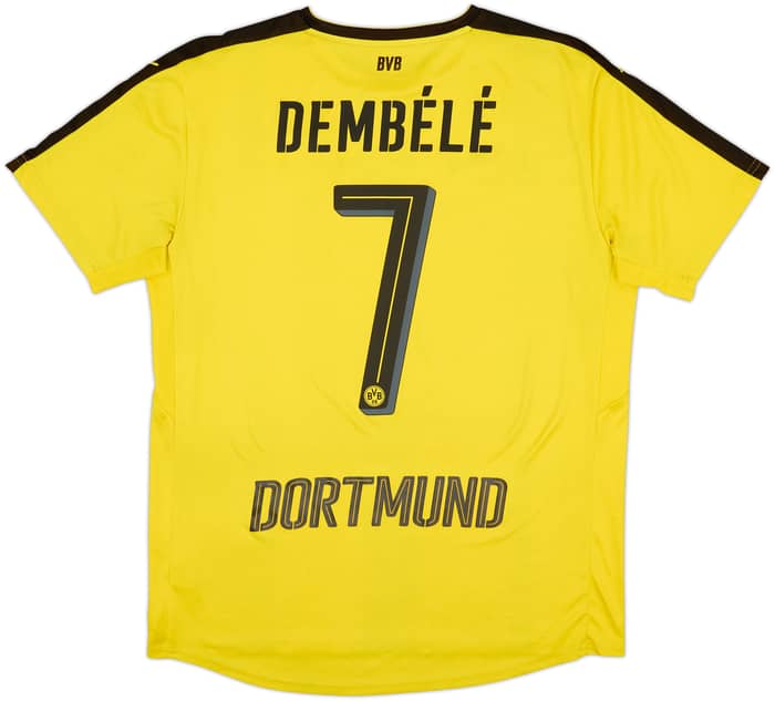 2016-17 Borussia Dortmund Home Shirt Dembele #7 - 7/10 - (L)