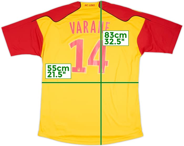 2010-11 Lens Home Shirt Varane #14 - 7/10 - (XL)