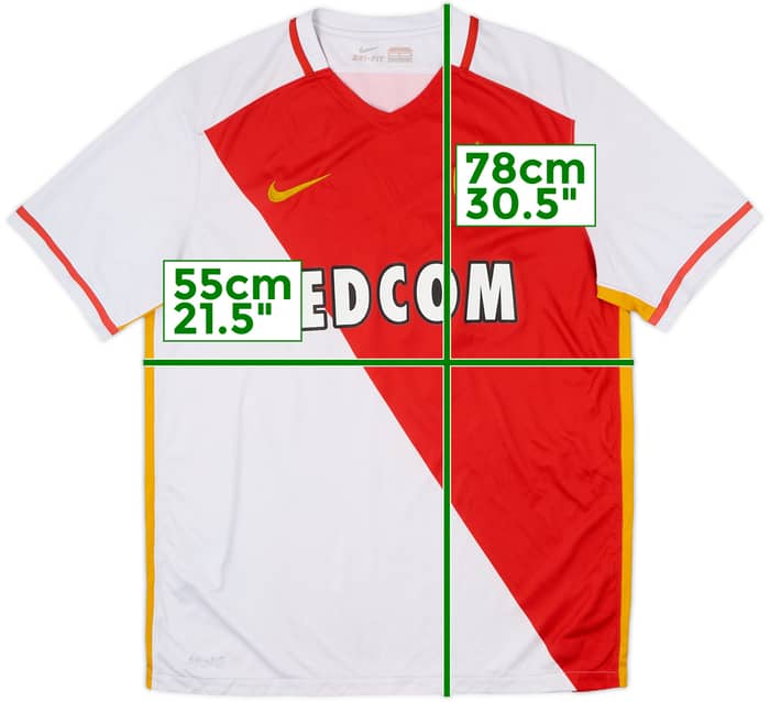 2015-16 Monaco Home Shirt #13 - 5/10 - (L)