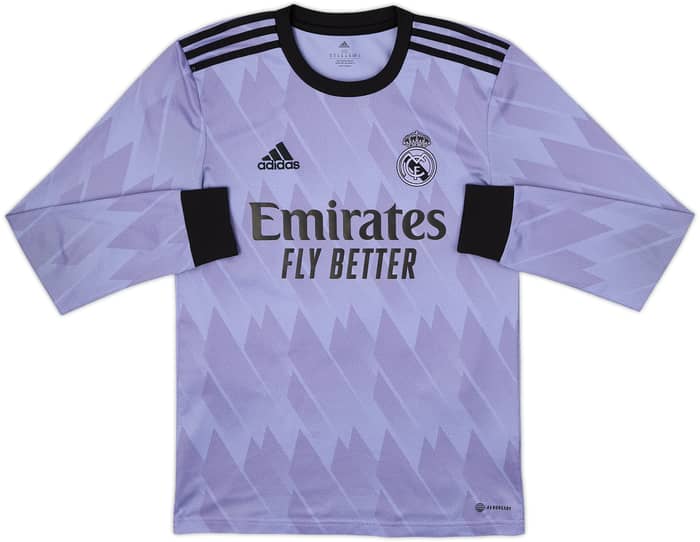 Camiseta de visitante L/S del Real Madrid 2022-23 ViniJr #20 - 10/10 - (XS)