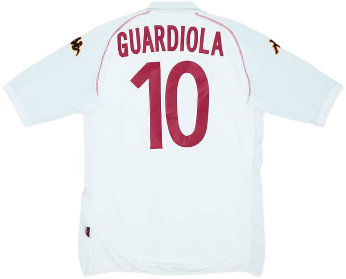 2002-03 Roma European Away Shirt Guardiola #10 - 8/10 - (XL)