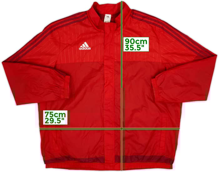 2015-16 Bayern Munich adidas Hooded Rain Jacket - 6/10 - (3XL)