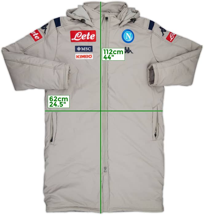 2019-20 Napoli Kappa Padded Bench Coat - 8/10 - (XL)