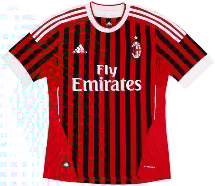 2011-12 AC Milan Home Shirt Ibrahimovic #11 - 10/10 - (S)
