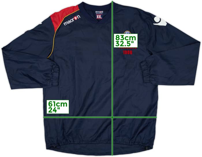 2009-10 Bologna Macron Drill Top - 8/10 - (XXL)