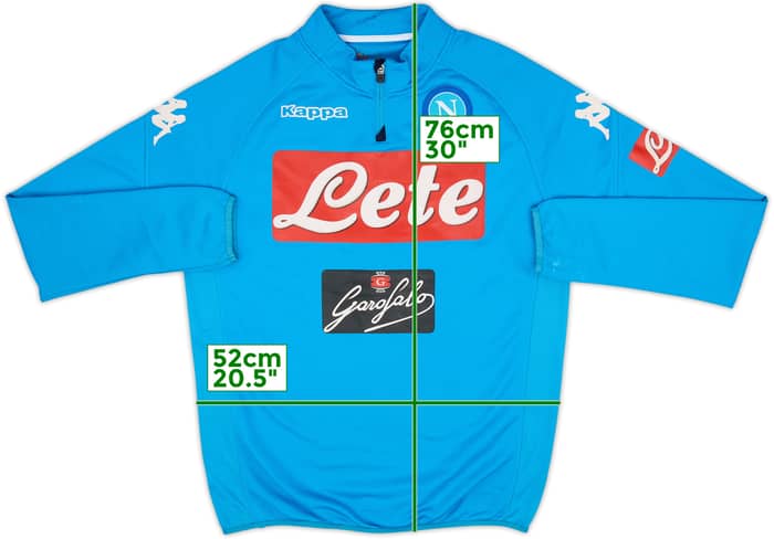 2016-17 Napoli Kappa 1/4 Zip Drill Top - 7/10 - (XL)