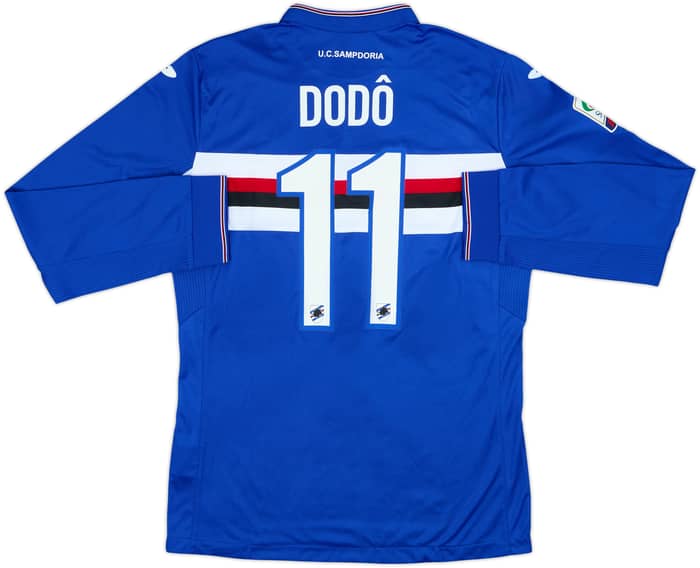 2015-16 Sampdoria Home L/S Shirt Dodo #11 - 7/10 - (L)
