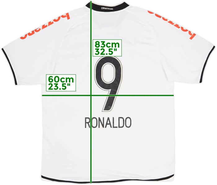 2009 Corinthians Home Shirt Ronaldo #9 - 9/10 - (XL)