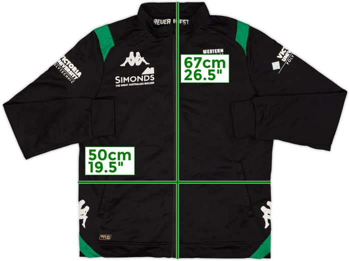 2022-23 Western United Kappa Track Jacket - 5/10 - (M)