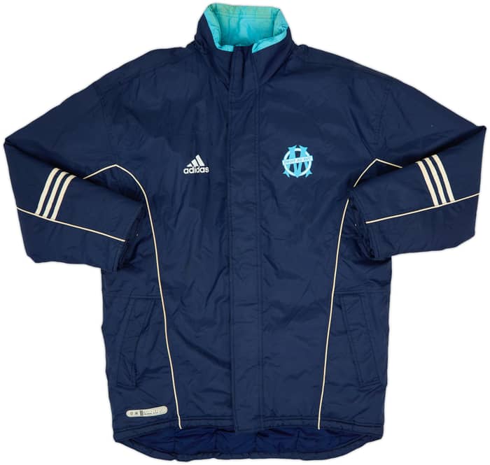 2000-01 Olympique Marseille adidas Padded Bench Coat - 6/10 - (M/L)