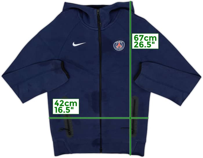 2024-25 Paris Saint-Germain Nike Tech Fleece Hooded Track Jacket - 4/10 - (S)