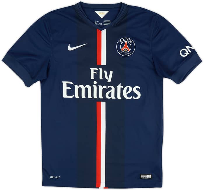 2014-15 Paris Saint-Germain Home Shirt David Luiz #32 - 8/10 - (S)
