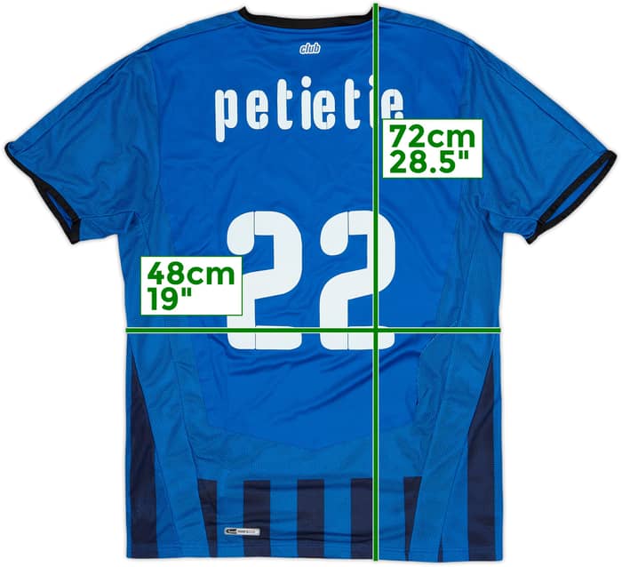 2008-09 Club Brugge Home Shirt Petietie #22 - 7/10 - (S)