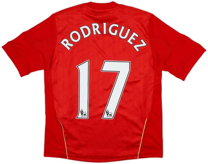 2010-12 Liverpool Home Shirt Rodriguez #17 - 9/10 - (M.Boys)