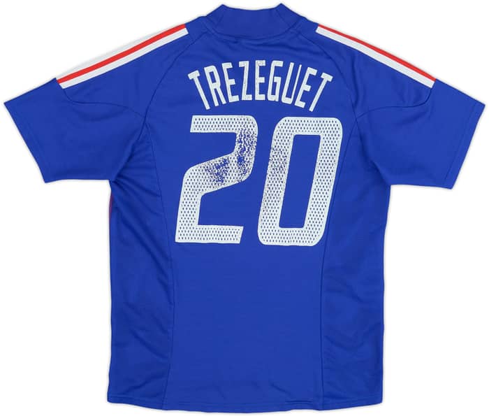 2002-04 France Home Shirt Trezeguet #20 - 4/10 - (XL.Boys)