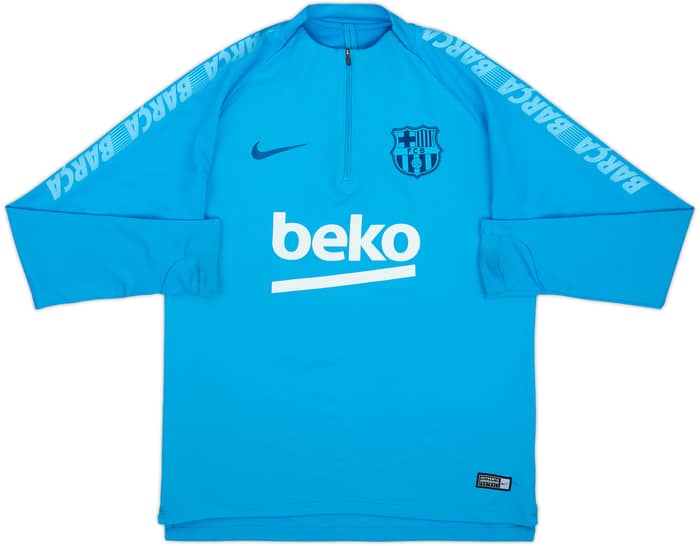 2019-20 Barcelona Nike 1/4 Zip Drill Top - 7/10 - (M)
