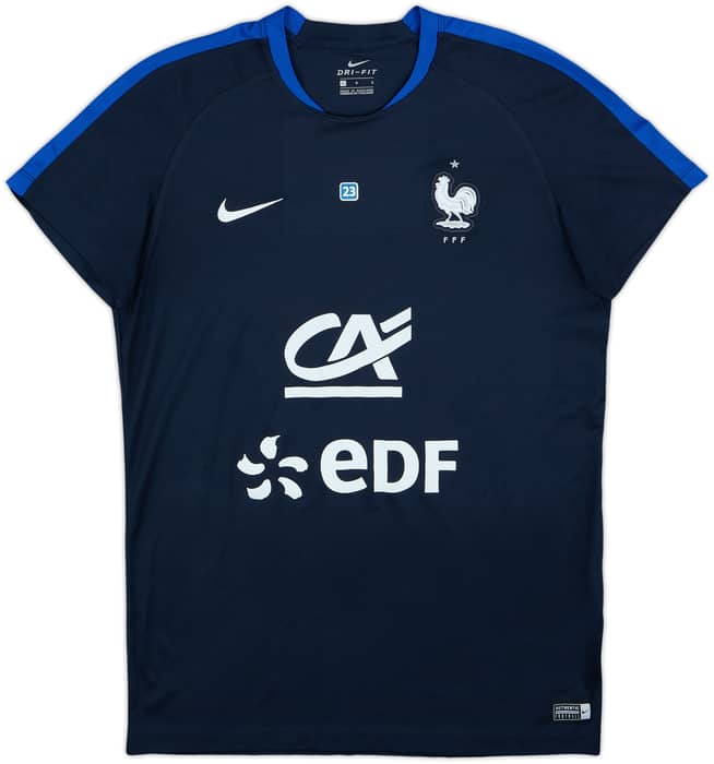 2017-18 France Women Player Issue Nike Training Shirt #23 - 8/10 - (L)