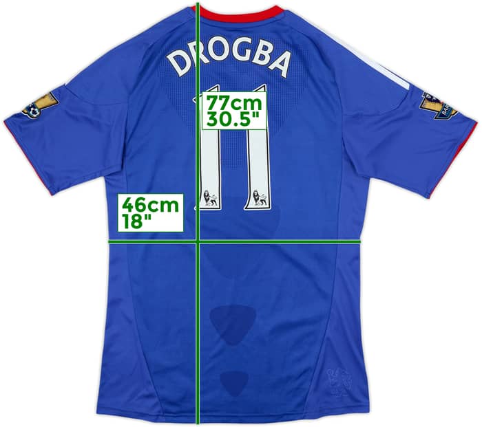2010-11 Chelsea Home Shirt Drogba #11 - 6/10 - (S)