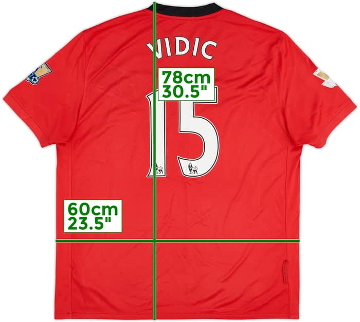 2009-10 Manchester United Home Shirt Vidic #15 - 5/10 - (XL)