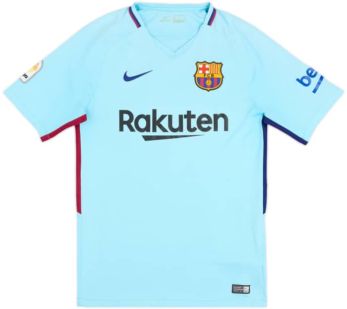 2017-18 Barcelona Away Shirt Suarez #9 - 6/10 - (S)
